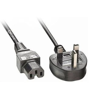 DKURVE® UK to IEC C15 Power Cable Notched, 1.8m
