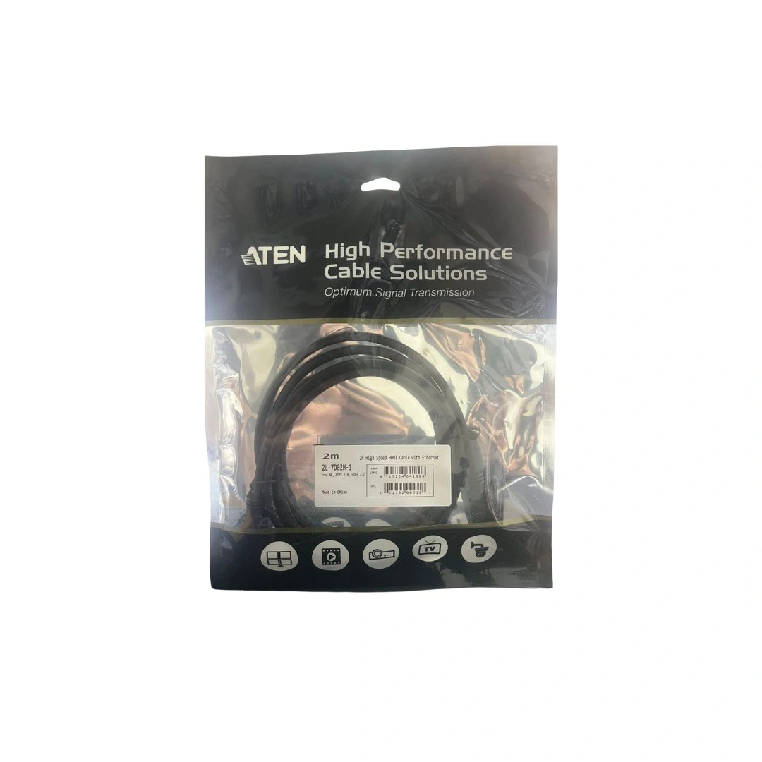 ATEN High Speed HDMI Cable with Ethernet – 2m 2L-7D02H-1